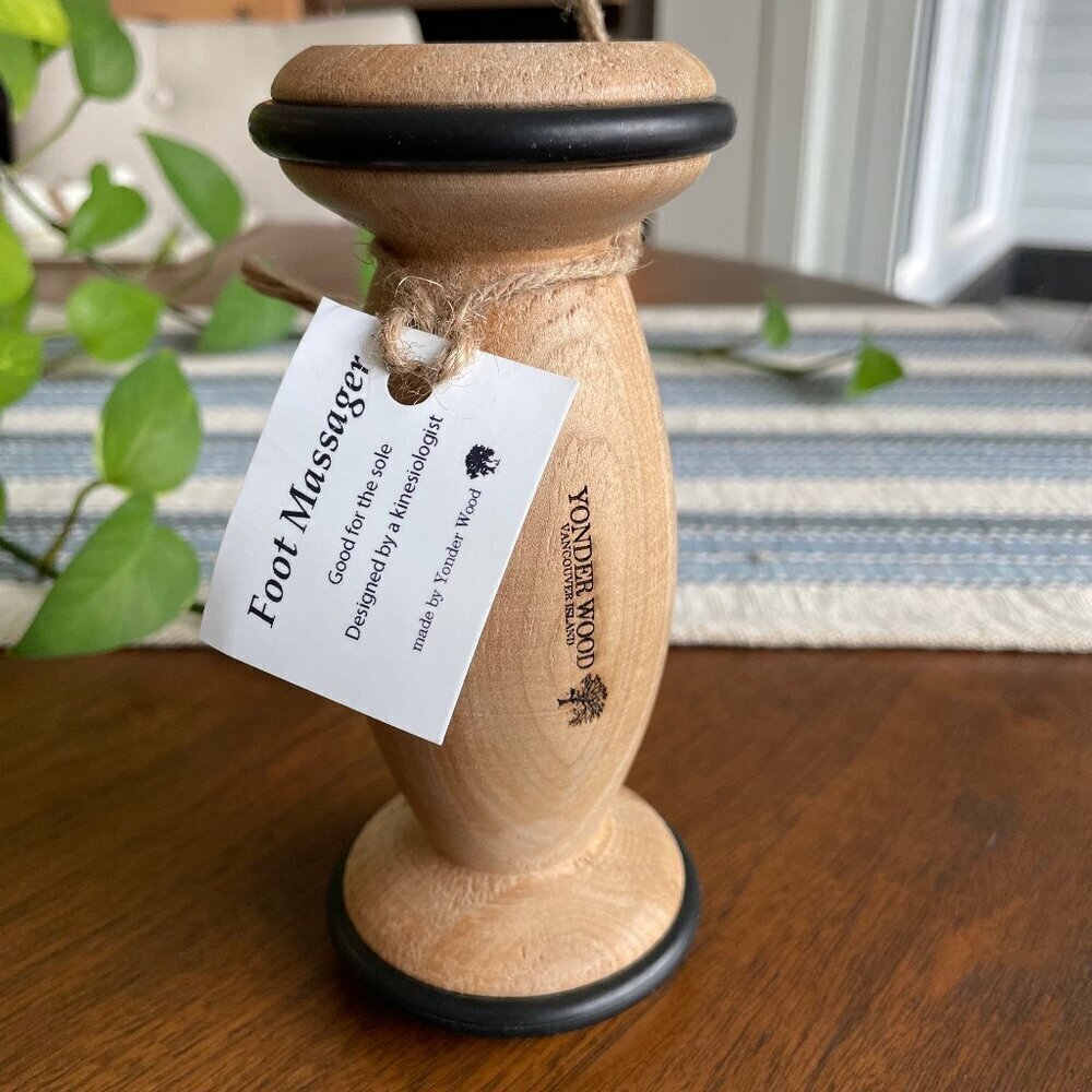 Yonder Wood Vancouver Island Good for the Sole Wood & Rubber Foot Massager Sz OS